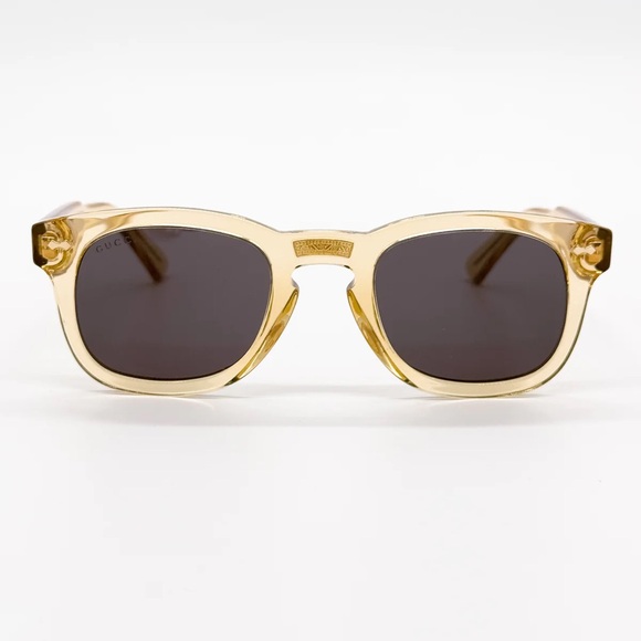 ?- New Authentic GUCCI GG0182S 006 Transparent Brown/Grey sunglasses main image 13